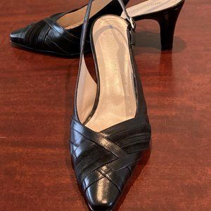 Black Bruno Magli Slingback Pumps
